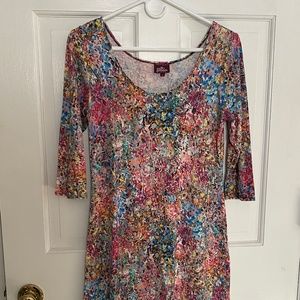 Salaam “Lexi” dress in paint splatter print